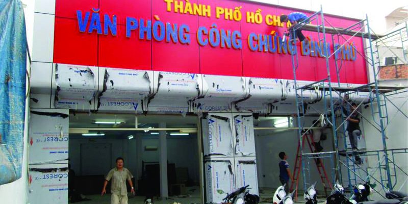 Làm bảng hiệu alu